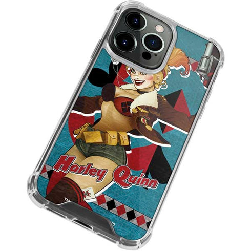 DC Comics Bombshells Harley Quinn iPhone 14 Pro Clear Case